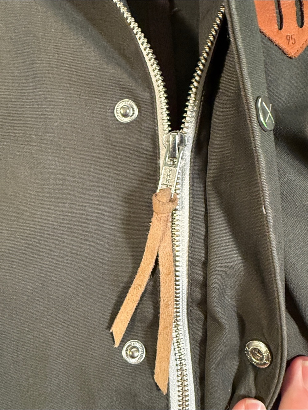 RVLT, Olive Green Hooded Men's Parka Jacket - Picture 8 of 11
